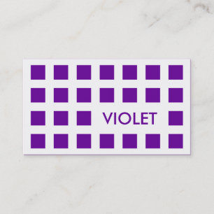 Carte De Visite VIOLET (carrés modernes)