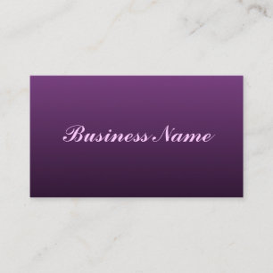 Carte de visite violet foncé