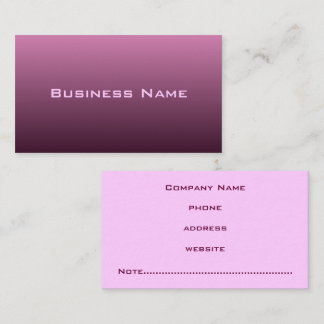 Carte de visite violet profond