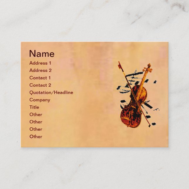 Carte de visite violon (Devant)