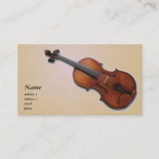 Carte De Visite Violon/Carte de visite de la viole