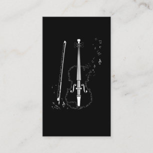 Carte De Visite Violon Notes musicales Instrument musicien violoni