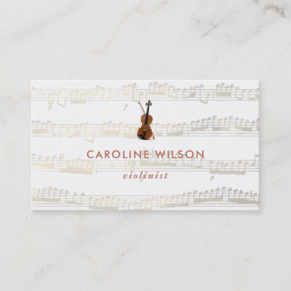 Carte De Visite violoniste