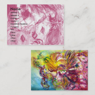 Carte De Visite VIOLONISTE d'ARLECCHINA, violon, musique, artiste