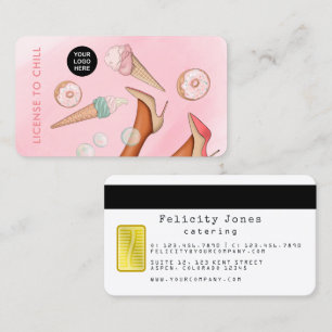 Carte de visite VIP Dame Traiteur Nourriture Fanta