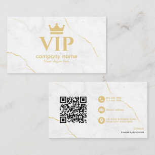 Carte De Visite VIP en marbre entièrement personnalisable et profe