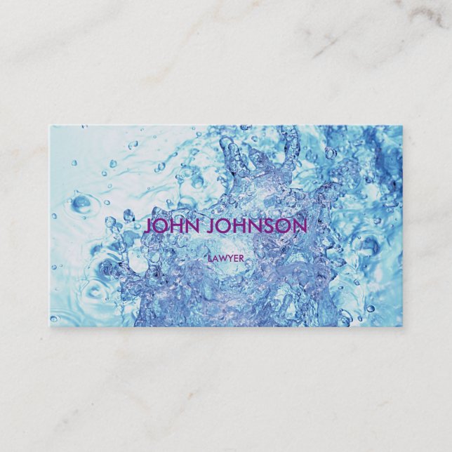 Carte de visite Vip minimaliste moderne d'oxygène (Devant)