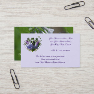 Carte De Visite Virginia Bluebells Fleurs sauvages