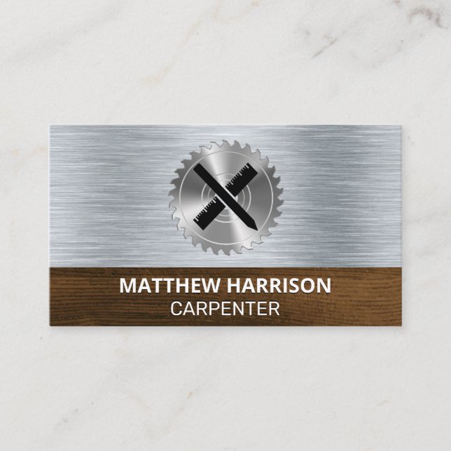 Carte De Visite Vis circulaire | Outils d'architecte (Devant)