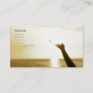 Carte De Visite Visage d'aviation de Dieu