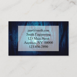 Carte De Visite Visage de loup dans la forêt d'imaginaires sombres