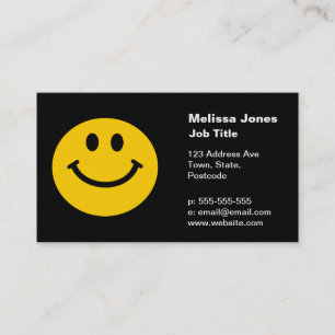 Carte De Visite Visage Jaune