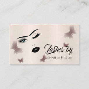 Carte De Visite Visage sensuel moderne attrayant