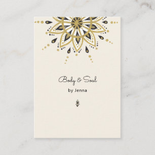 Carte De Visite Visite de Modern Yoga Massage Wellness Business Ca