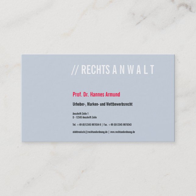 Carte De Visite Visitenkarten Frischer Luxus (Devant)