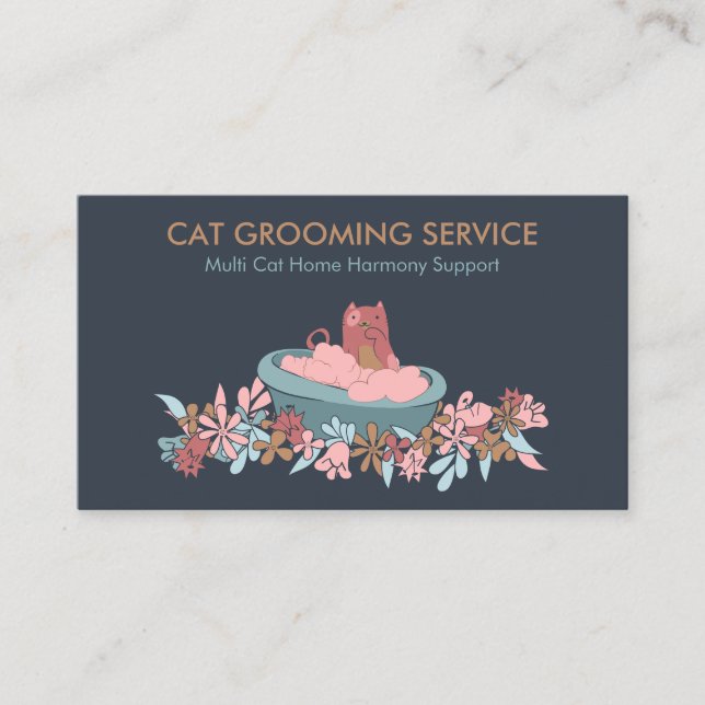 Carte De Visite Visites à domicile pour chats âgés (Devant)