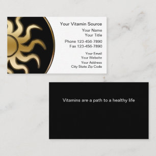 Carte de visite Vitamines