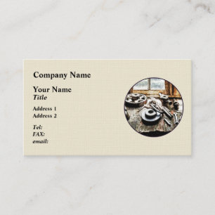 Carte De Visite Vitesses et clés dans l'atelier de construction