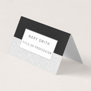 Carte De Visite Vitrail noir blanc