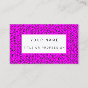 Carte De Visite Vitrail rose