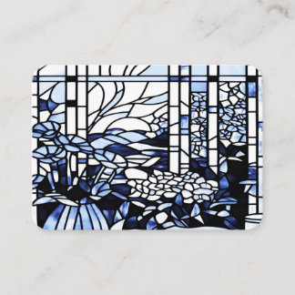 Carte De Visite Vitraux du jardin bleu