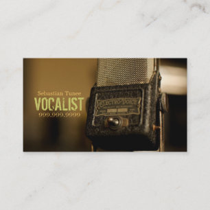 Carte De Visite Vocaliste, Chanteur, Interprète, Musique, Cours M