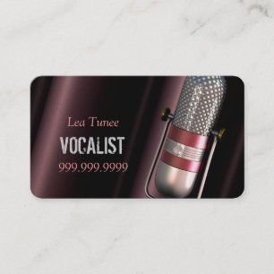 Carte De Visite Vocaliste, Chanteur, Interprète, Musique, Cours M