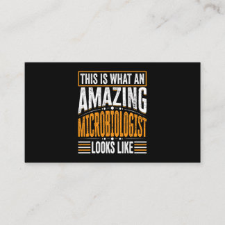 Carte De Visite Voici À Quoi Ressemble Un Microbiologiste Extraord