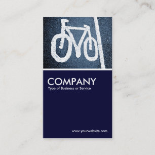 Carte De Visite Voie cyclable - Marine noire