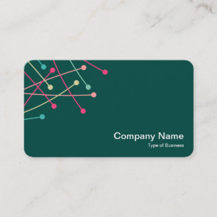 Carte De Visite Voies de particules - couleurs 01 sur le vert