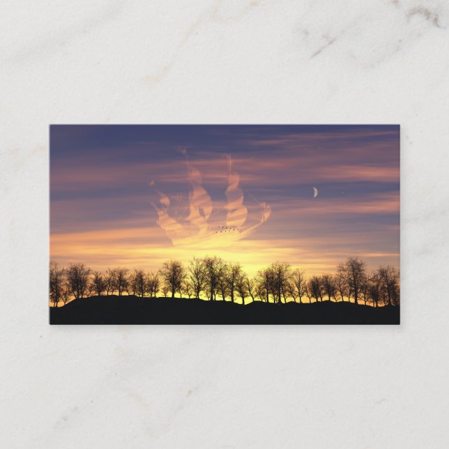 Carte De Visite Voilier les Signets du ciel nocturne (Devant)