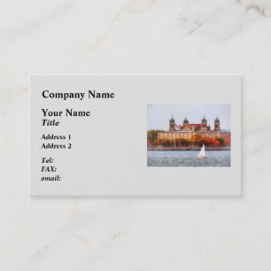 Carte De Visite Voilier près d'Ellis Island