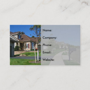 Carte De Visite Voisinage & Grey Welcome Mat Agent immobilier