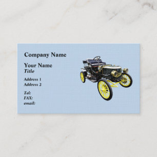 Carte De Visite Voiture à vapeur Stanley 1908