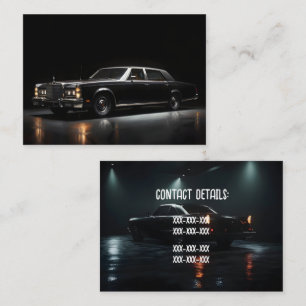 Carte De Visite Voiture de luxe noire
