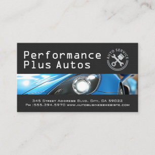 Carte De Visite Voiture de sport Autos de performance Réparati
