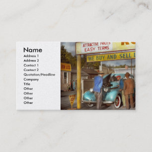 Carte De Visite Voiture - utilisée - le boniment 1939