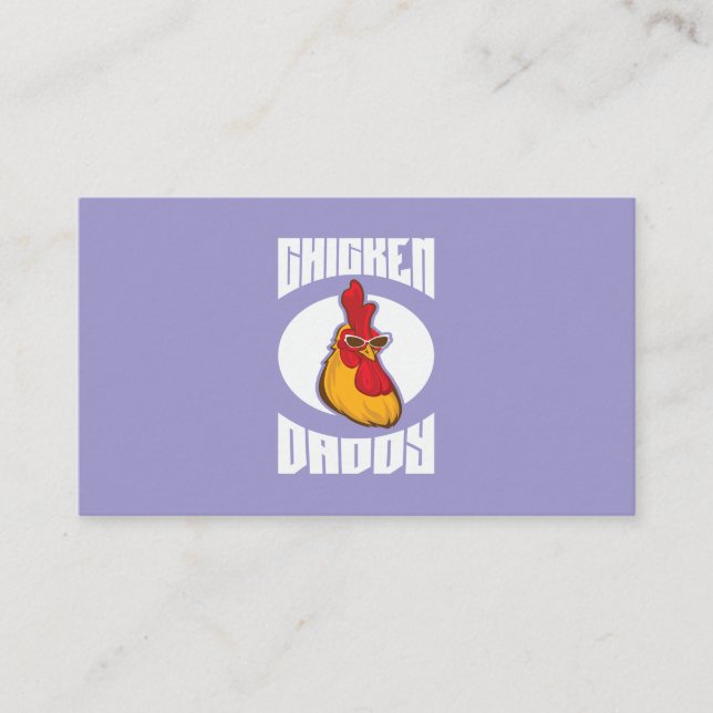 Carte De Visite Volailles élevées par Chicken Daddy (Devant)