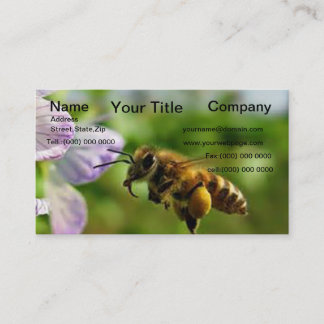 Carte de visite volant de Bumble Bee