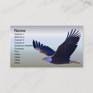 Carte De Visite Voler d'Eagle chauve