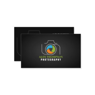 Carte De Visite Volet moderne de couleur d'appareil-photo de