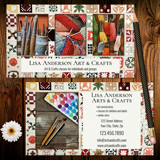 Carte De Visite Vos photos Arts et artisanat Créatif (Créateur téléchargé)