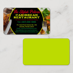 Carte De Visite Vos Photos Caribbean Restaurant Services de restau
