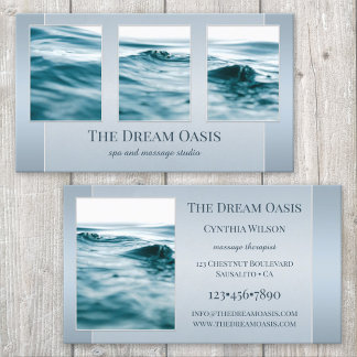Carte De Visite Vos Photos Dream Blue Spa Massage