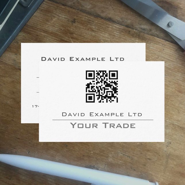 Carte De Visite Votre code QR et votre commerce sur un (Créateur téléchargé)