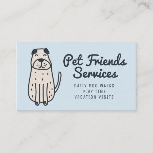 Carte De Visite Votre entreprise   Services aux animaux