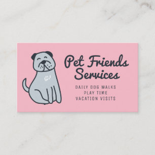 Carte De Visite Votre entreprise   Services aux animaux