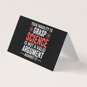 Carte De Visite Votre Incapacité À Comprendre La Science N'Est Pas
