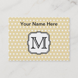 Carte De Visite Votre lettre. Monogramme fait sur commande. Point
