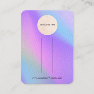 Carte De Visite Votre logo Arc-en-ciel Clip à cheveux Affichage ve